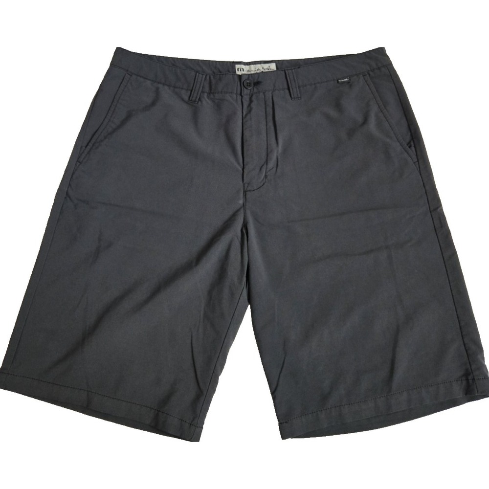Travis Mathew Men's Dark Gray Activewear Lightweight Golf Shorts
